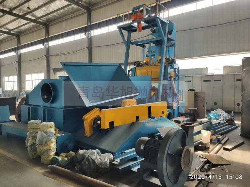 Q3220履帶式拋丸機(jī)試機(jī)完成等待發(fā)貨